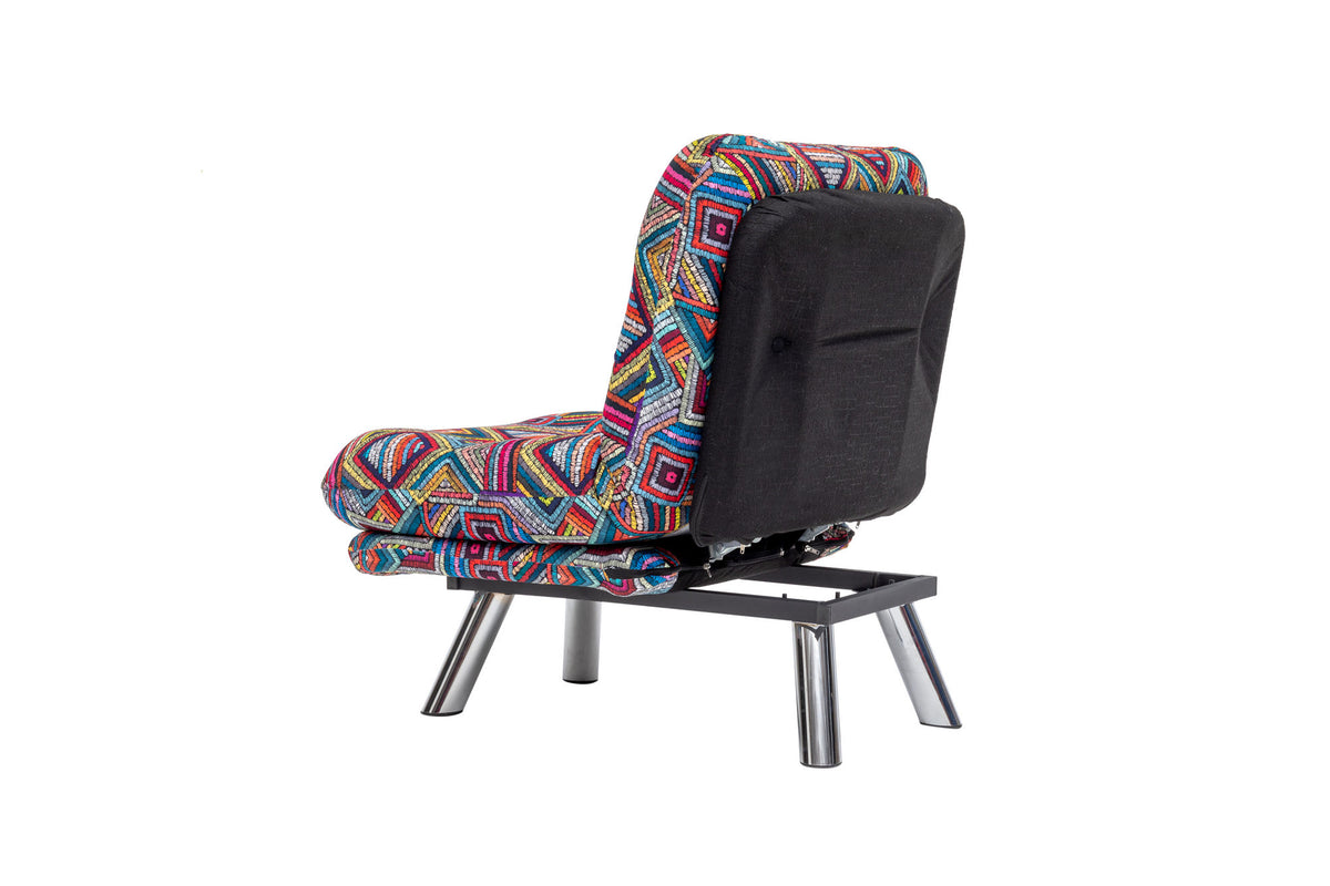 Fotoliu extensibil Misa Small Solo - Patchwork, Multicolor, 70x52x40 cm, SKU 859FTN2323, imagine 8