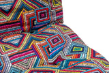Fotoliu extensibil Misa Small Solo - Patchwork, Multicolor, 70x52x40 cm