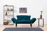 Canapea extensibilă 2 locuri Nitta, Diverse culori, 155x70x85 cm - Albastru petrol | SKU: 859FTN1214 | Canapea extensibilă 2 locuri Nitta, 155x70x85 cm, varianta Albastru petrol, produs pentru amenajarea locuinței, disponibil online în România la CasaMob