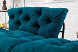 Canapea extensibilă 2 locuri Nitta, Diverse culori, 155x70x85 cm - Albastru petrol | SKU: 859FTN1214 | Canapea extensibilă 2 locuri Nitta, 155x70x85 cm, varianta Albastru petrol, produs pentru amenajarea locuinței, disponibil online în România la CasaMob