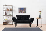 Canapea extensibilă 2 locuri Nitta, Diverse culori, 155x70x85 cm - Negru | SKU: 859FTN1215 | Canapea extensibilă 2 locuri Nitta, 155x70x85 cm, varianta Negru, produs pentru amenajarea locuinței, disponibil online în România la CasaMob
