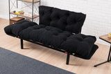 Canapea extensibilă 2 locuri Nitta, Diverse culori, 155x70x85 cm - Negru | SKU: 859FTN1215 | Canapea extensibilă 2 locuri Nitta, 155x70x85 cm, varianta Negru, produs pentru amenajarea locuinței, disponibil online în România la CasaMob
