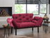 Bordo | SKU: 859FTN1219 | Canapea extensibilă 2 locuri Nitta, Bordo, 155x70x80 cm, varianta Bordo, produs pentru amenajarea locuinței, disponibil online în România la CasaMob