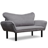 Canapea extensibilă 2 locuri Chatto, Diverse culori, 150x70x75 cm - Gri închis | SKU: 859FTN1229 | Canapea extensibilă 2 locuri Chatto, 150x70x75 cm, varianta Gri închis, produs pentru amenajarea locuinței, disponibil online în România la CasaMob