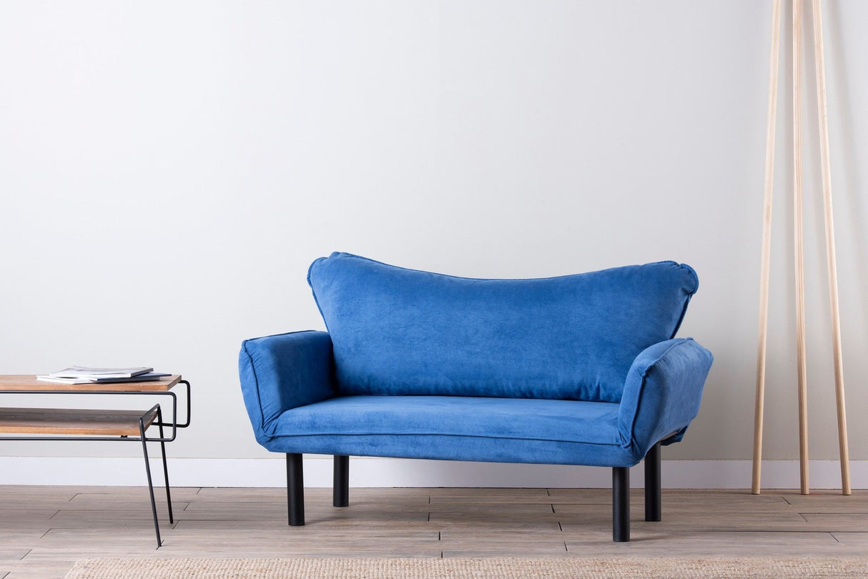 Canapea extensibilă 2 locuri Chatto, Diverse culori, 150x70x75 cm - Albastru | SKU: 859FTN1239 | Canapea extensibilă 2 locuri Chatto, 150x70x75 cm, varianta Albastru, produs pentru amenajarea locuinței, disponibil online în România la CasaMob