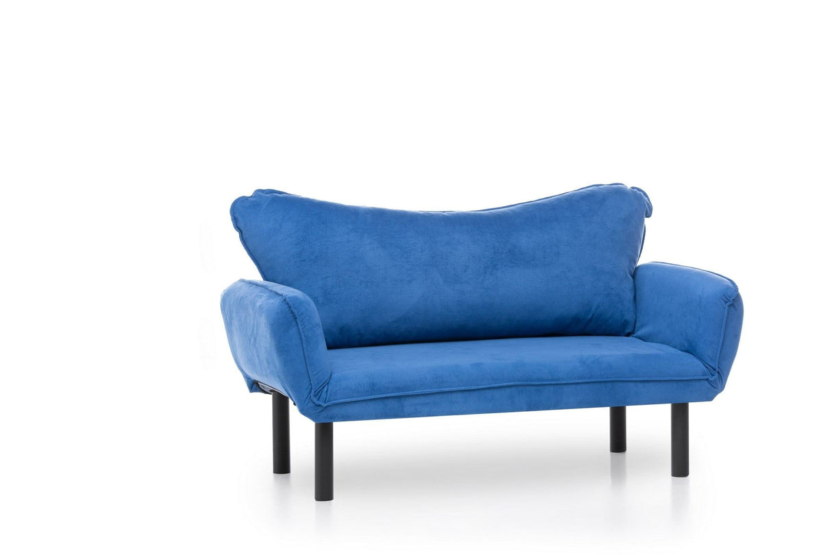 Canapea extensibilă 2 locuri Chatto, Diverse culori, 150x70x75 cm - Albastru | SKU: 859FTN1239 | Canapea extensibilă 2 locuri Chatto, 150x70x75 cm, varianta Albastru, produs pentru amenajarea locuinței, disponibil online în România la CasaMob