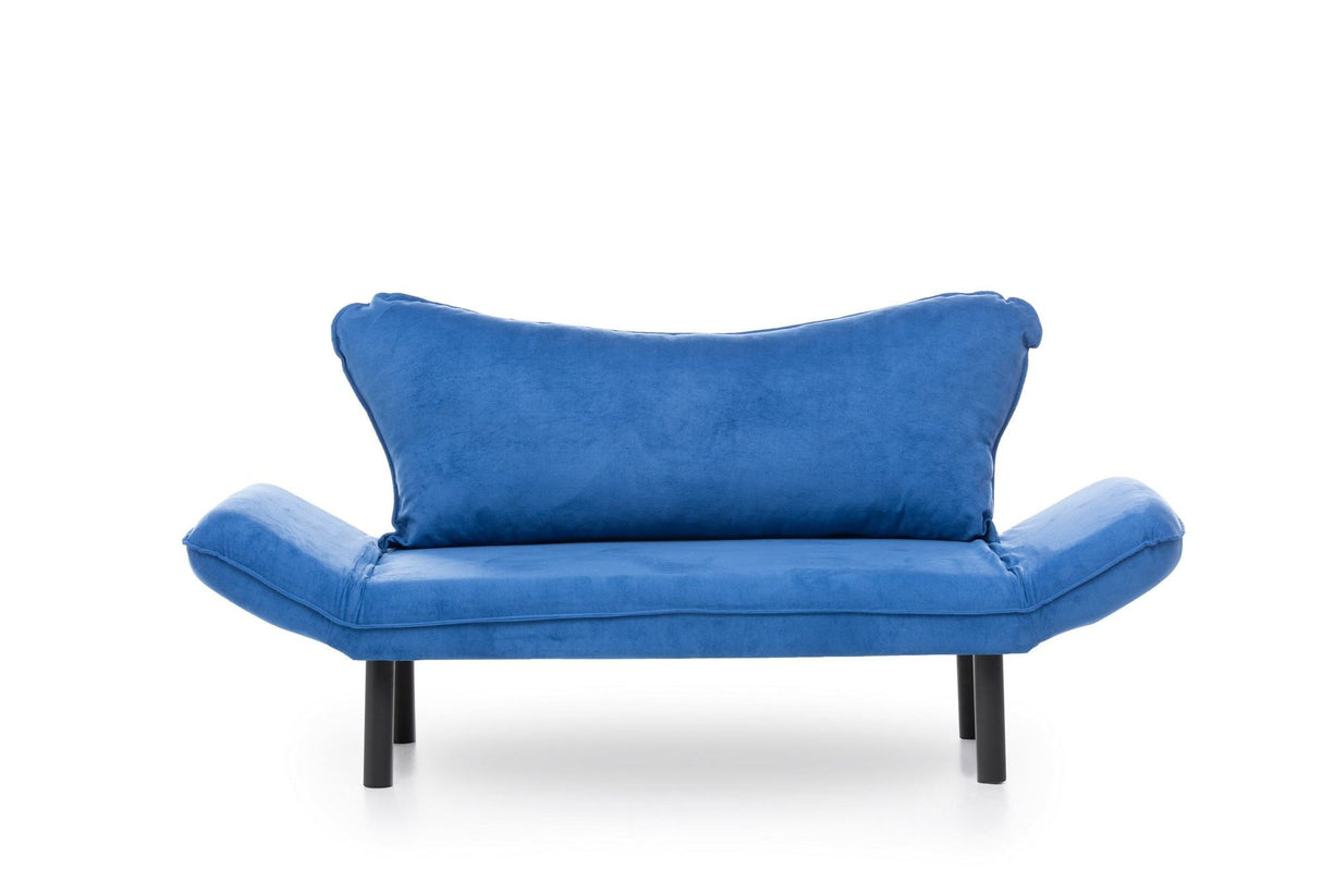 Canapea extensibilă 2 locuri Chatto, Diverse culori, 150x70x75 cm - Albastru | SKU: 859FTN1239 | Canapea extensibilă 2 locuri Chatto, 150x70x75 cm, varianta Albastru, produs pentru amenajarea locuinței, disponibil online în România la CasaMob