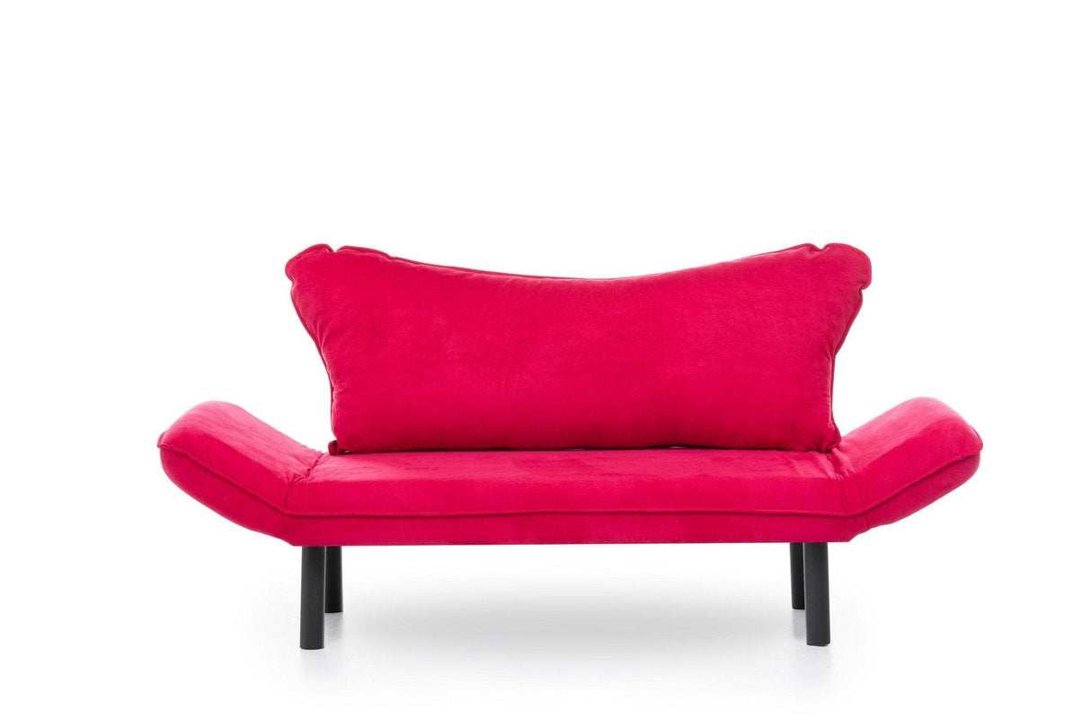 Canapea extensibilă 2 locuri Chatto, Diverse culori, 140x65x70 cm - Fucsia | SKU: 859FTN1240 | Canapea extensibilă 2 locuri Chatto, 140x65x70 cm, varianta Fucsia, produs pentru amenajarea locuinței, disponibil online în România la CasaMob