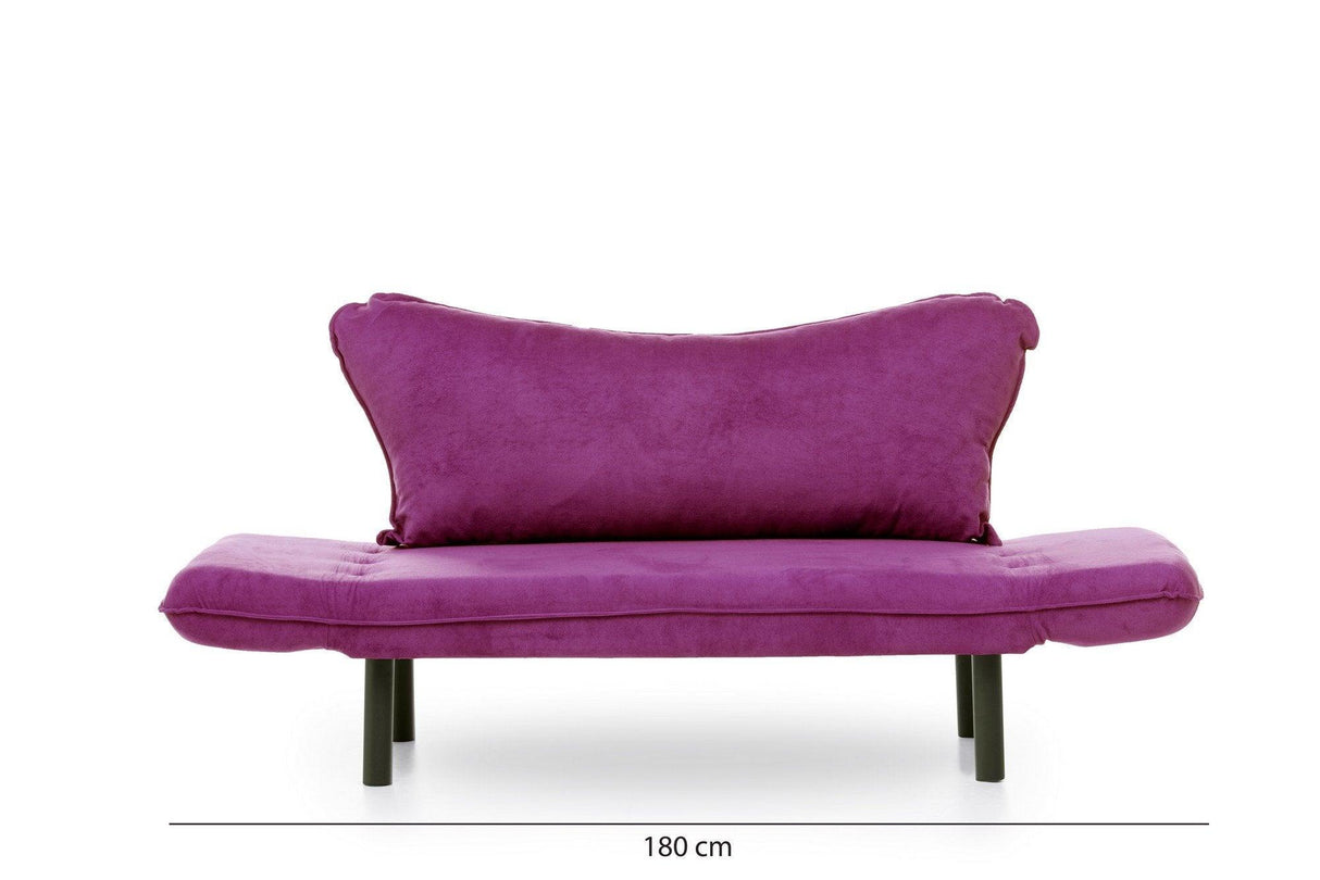 Canapea extensibilă 2 locuri Chatto, Diverse culori, 150x70x75 cm - Mov | SKU: 859FTN1242 | Canapea extensibilă 2 locuri Chatto, 150x70x75 cm, varianta Mov, produs pentru amenajarea locuinței, disponibil online în România la CasaMob