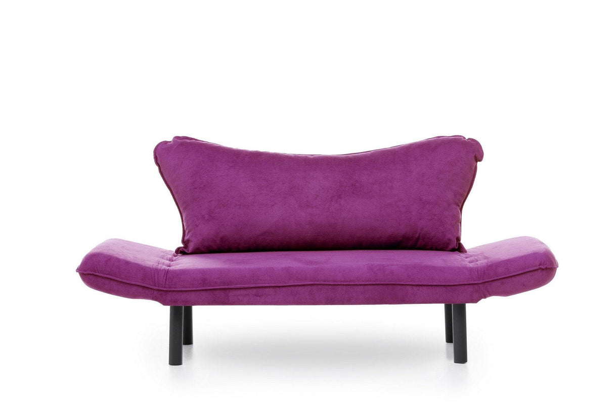 Canapea extensibilă 2 locuri Chatto, Diverse culori, 150x70x75 cm - Mov | SKU: 859FTN1242 | Canapea extensibilă 2 locuri Chatto, 150x70x75 cm, varianta Mov, produs pentru amenajarea locuinței, disponibil online în România la CasaMob
