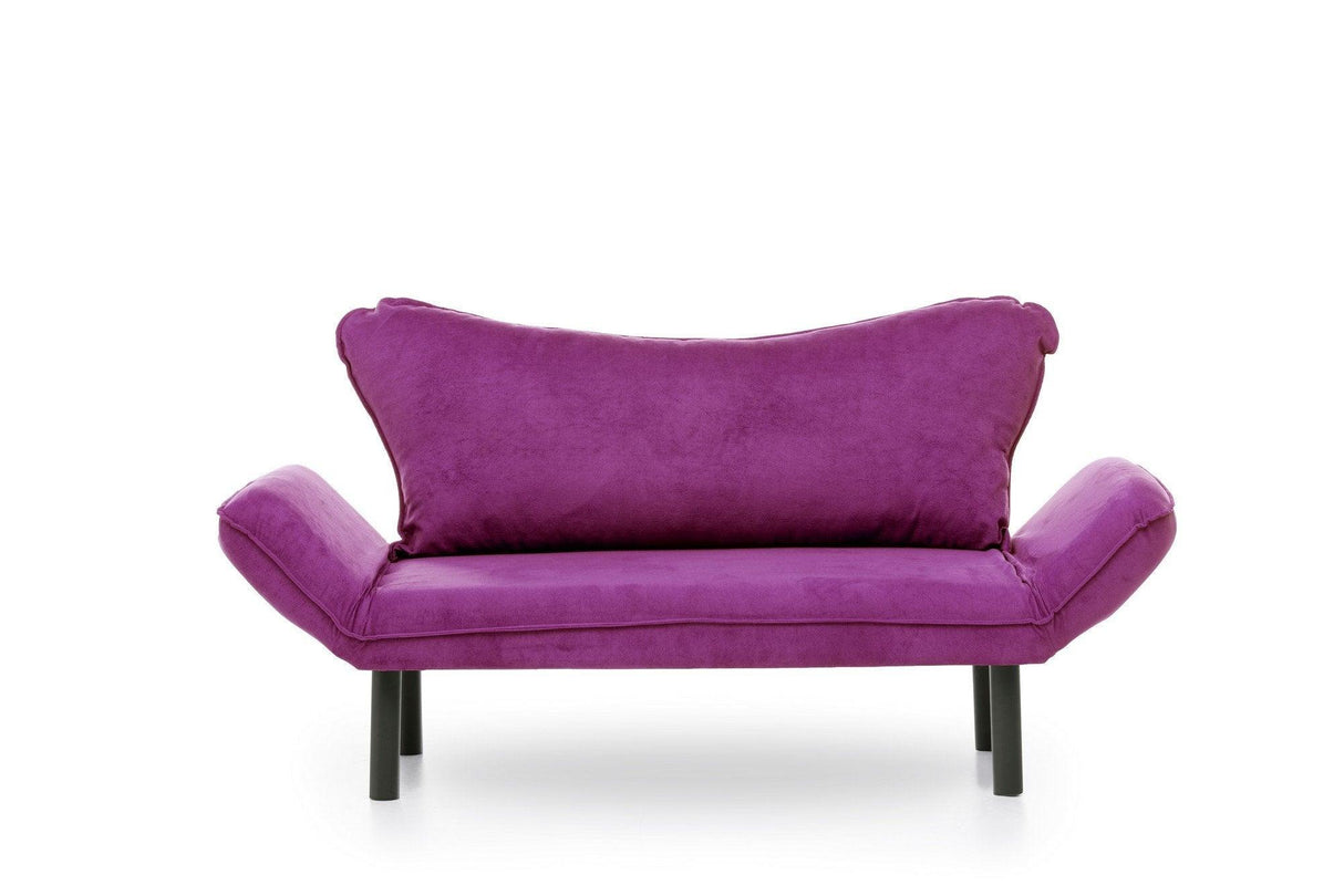 Canapea extensibilă 2 locuri Chatto, Diverse culori, 150x70x75 cm - Mov | SKU: 859FTN1242 | Canapea extensibilă 2 locuri Chatto, 150x70x75 cm, varianta Mov, produs pentru amenajarea locuinței, disponibil online în România la CasaMob
