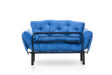 Canapea extensibilă 2 locuri Nitta, Diverse culori, 155x70x85 cm - Albastru | SKU: 859FTN1243 | Canapea extensibilă 2 locuri Nitta, 155x70x85 cm, varianta Albastru, produs pentru amenajarea locuinței, disponibil online în România la CasaMob