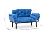 Canapea extensibilă 2 locuri Nitta, Diverse culori, 155x70x85 cm - Albastru | SKU: 859FTN1243 | Canapea extensibilă 2 locuri Nitta, 155x70x85 cm, varianta Albastru, produs pentru amenajarea locuinței, disponibil online în România la CasaMob