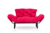 Fucsia | SKU: 859FTN1244 | Canapea extensibilă 2 locuri Nitta, 155x70x85 cm, varianta Fucsia, produs pentru amenajarea locuinței, disponibil online în România la CasaMob