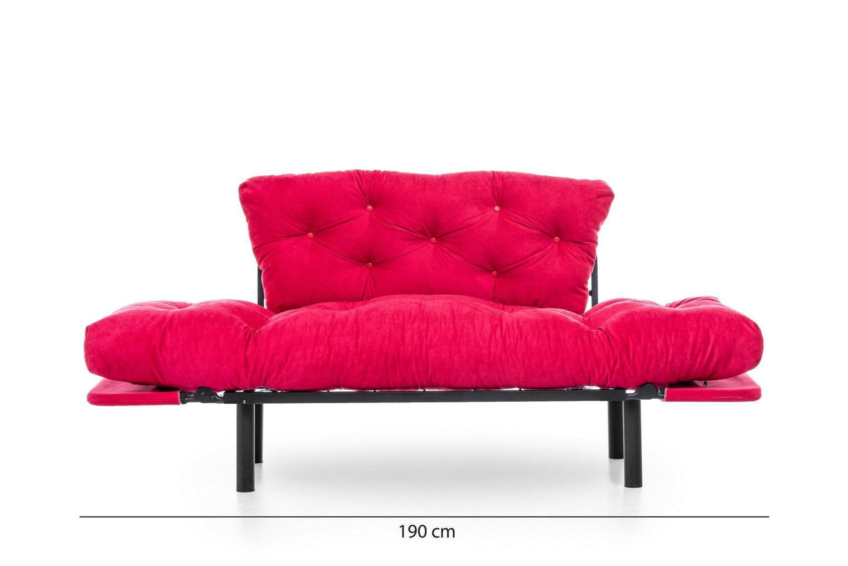 Canapea extensibilă 2 locuri Nitta, Diverse culori, 155x70x85 cm - Fucsia | SKU: 859FTN1244 | Canapea extensibilă 2 locuri Nitta, 155x70x85 cm, varianta Fucsia, produs pentru amenajarea locuinței, disponibil online în România la CasaMob
