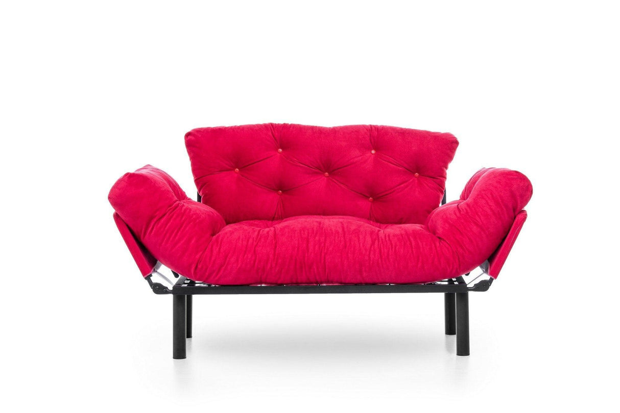Canapea extensibilă 2 locuri Nitta, Diverse culori, 155x70x85 cm - Fucsia | SKU: 859FTN1244 | Canapea extensibilă 2 locuri Nitta, 155x70x85 cm, varianta Fucsia, produs pentru amenajarea locuinței, disponibil online în România la CasaMob