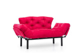 Canapea extensibilă 2 locuri Nitta, Diverse culori, 155x70x85 cm - Fucsia | SKU: 859FTN1244 | Canapea extensibilă 2 locuri Nitta, 155x70x85 cm, varianta Fucsia, produs pentru amenajarea locuinței, disponibil online în România la CasaMob