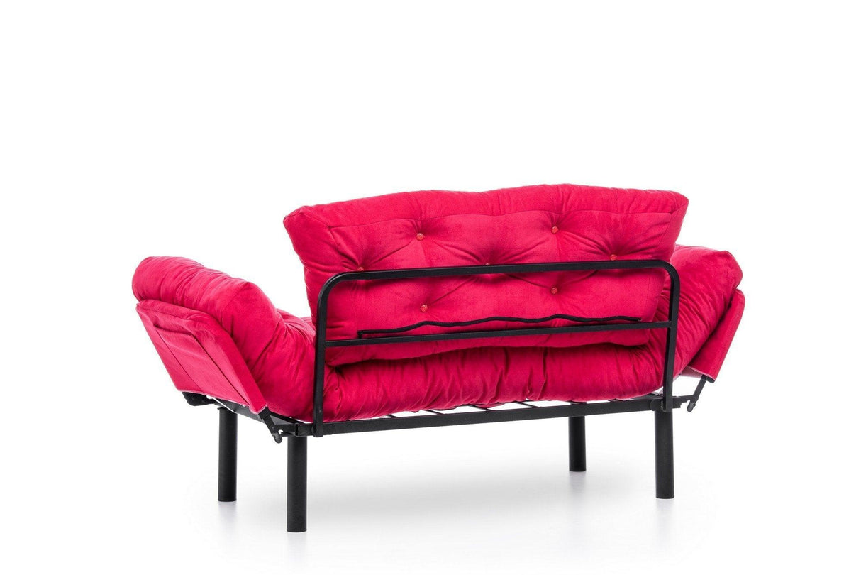 Canapea extensibilă 2 locuri Nitta, Diverse culori, 155x70x85 cm - Fucsia | SKU: 859FTN1244 | Canapea extensibilă 2 locuri Nitta, 155x70x85 cm, varianta Fucsia, produs pentru amenajarea locuinței, disponibil online în România la CasaMob
