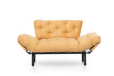 Canapea extensibilă 2 locuri Nitta, Diverse culori, 155x70x85 cm - Muștar | SKU: 859FTN1245 | Canapea extensibilă 2 locuri Nitta, 155x70x85 cm, varianta Muștar, produs pentru amenajarea locuinței, disponibil online în România la CasaMob