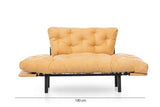 Canapea extensibilă 2 locuri Nitta, Diverse culori, 155x70x85 cm - Muștar | SKU: 859FTN1245 | Canapea extensibilă 2 locuri Nitta, 155x70x85 cm, varianta Muștar, produs pentru amenajarea locuinței, disponibil online în România la CasaMob