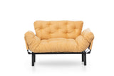 Canapea extensibilă 2 locuri Nitta, Diverse culori, 155x70x85 cm - Muștar | SKU: 859FTN1245 | Canapea extensibilă 2 locuri Nitta, 155x70x85 cm, varianta Muștar, produs pentru amenajarea locuinței, disponibil online în România la CasaMob