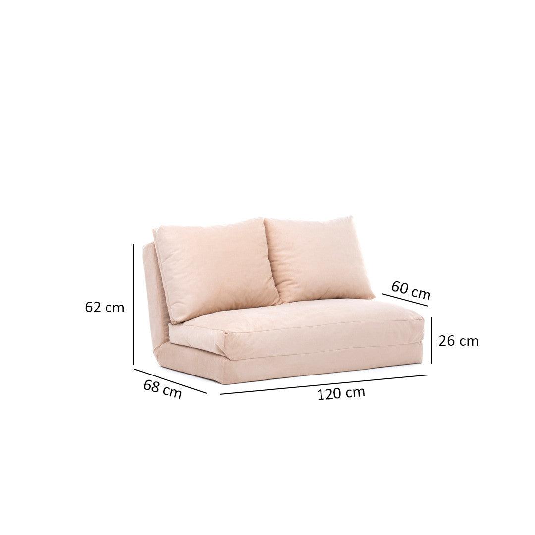 Canapea extensibilă 2 locuri Matilda, Diverse culori, 120x68x26 cm - Crem | SKU: 859FTN1268 | Canapea extensibilă 2 locuri Matilda, 120x68x26 cm, varianta Crem, produs pentru amenajarea locuinței, disponibil online în România la CasaMob