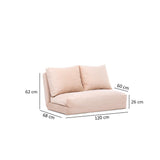 Canapea extensibilă 2 locuri Matilda, Diverse culori, 120x68x26 cm - Crem | SKU: 859FTN1268 | Canapea extensibilă 2 locuri Matilda, 120x68x26 cm, varianta Crem, produs pentru amenajarea locuinței, disponibil online în România la CasaMob
