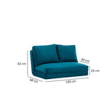 Canapea extensibilă 2 locuri Matilda, Diverse culori, 120x68x26 cm - Verde petrol | SKU: 859FTN1272 | Canapea extensibilă 2 locuri Matilda, 120x68x26 cm, varianta Verde petrol, produs pentru amenajarea locuinței, disponibil online în România la CasaMob
