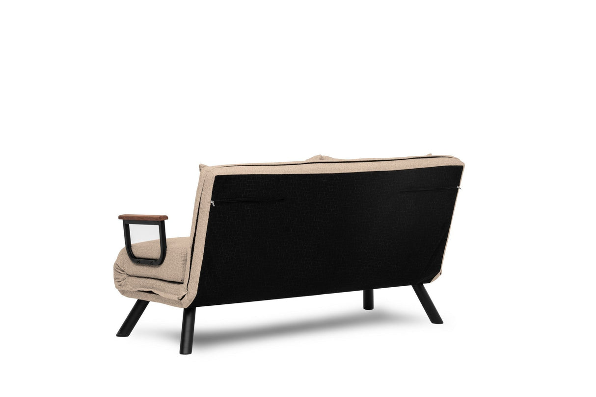 Canapea extensibilă 2 locuri Sando, Diverse culori, 133x50x41 cm - Crem | SKU: 859FTN1275 | Canapea extensibilă 2 locuri Sando, 133x50x41 cm, varianta Crem, produs pentru amenajarea locuinței, disponibil online în România la CasaMob