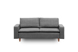 Canapea fixă 2 locuri Lungo, Diverse culori, 150x52x46 cm - Gri închis | SKU: 859FTN1277 | Canapea fixă 2 locuri Lungo, 150x52x46 cm, varianta Gri închis, produs pentru amenajarea locuinței, disponibil online în România la CasaMob