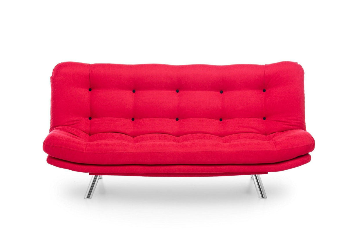 Canapea extensibilă 3 locuri Misa, Diverse culori, 200x105x95 cm - Roșu | SKU: 859FTN1308 | Canapea extensibilă 3 locuri Misa, 200x105x95 cm, varianta Roșu, produs pentru amenajarea locuinței, disponibil online în România la CasaMob
