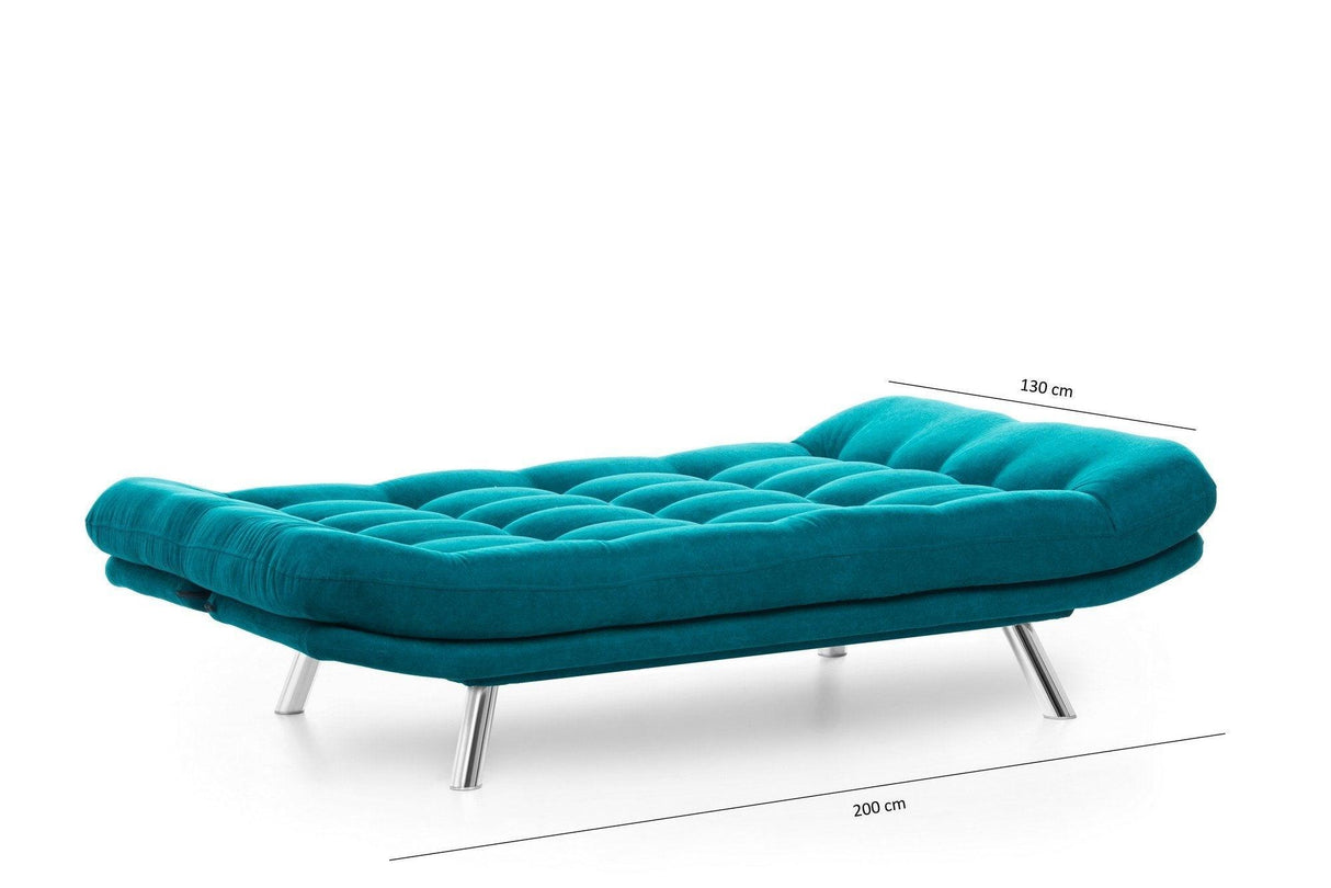 Canapea extensibilă 3 locuri Misa, Diverse culori, 200x105x95 cm - Verde petrol | SKU: 859FTN1317 | Canapea extensibilă 3 locuri Misa, 200x105x95 cm, varianta Verde petrol, produs pentru amenajarea locuinței, disponibil online în România la CasaMob