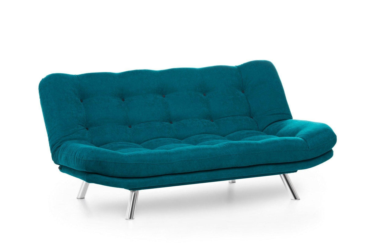 Canapea extensibilă 3 locuri Misa, Diverse culori, 200x105x95 cm - Verde petrol | SKU: 859FTN1317 | Canapea extensibilă 3 locuri Misa, 200x105x95 cm, varianta Verde petrol, produs pentru amenajarea locuinței, disponibil online în România la CasaMob