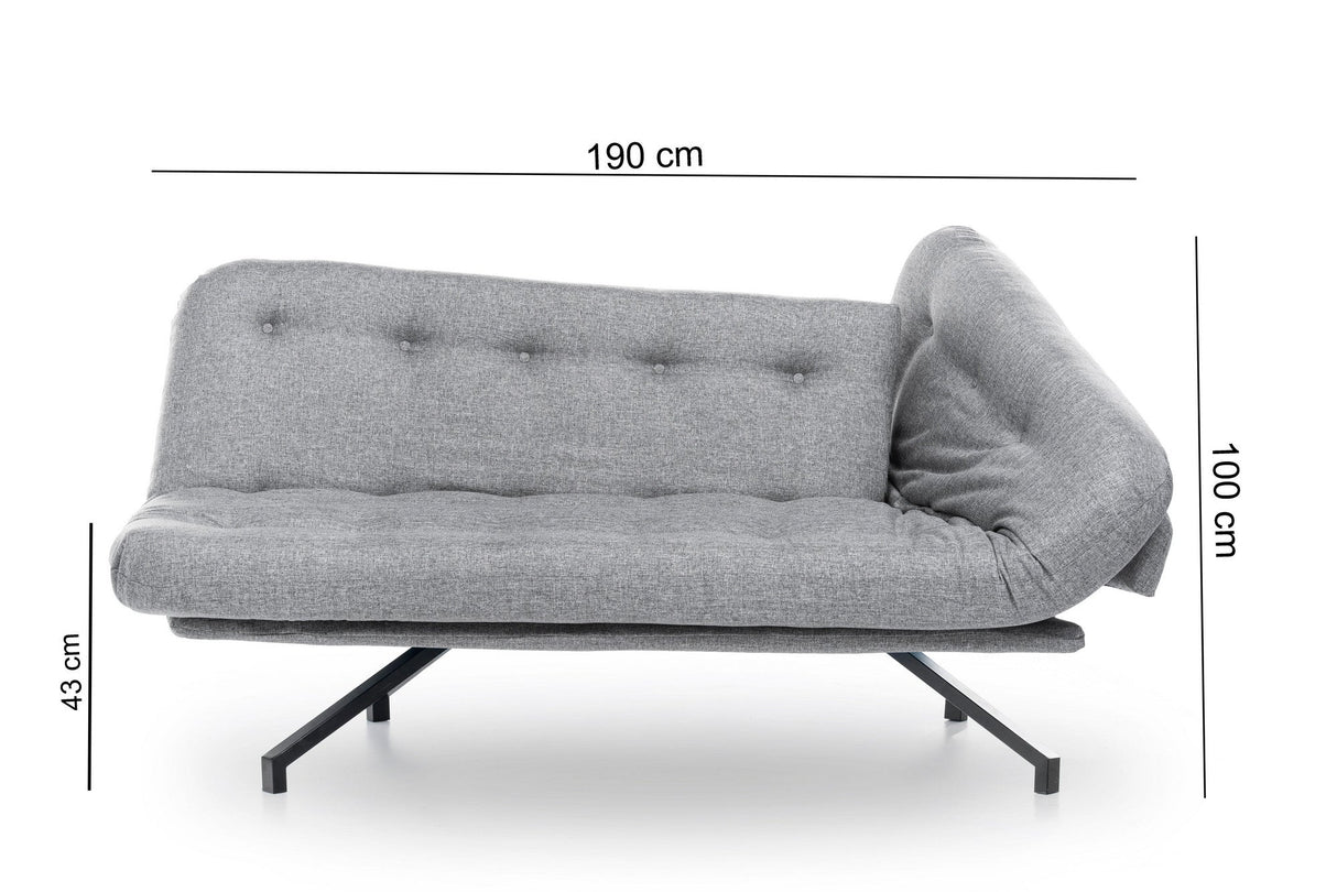 Canapea extensibilă 3 locuri Coxy, Diverse culori, 110x50x43 cm - Gri deschis | SKU: 859FTN1339 | Canapea extensibilă 3 locuri Coxy, 110x50x43 cm, varianta Gri deschis, produs pentru amenajarea locuinței, disponibil online în România la CasaMob