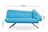 Canapea extensibilă 3 locuri Coxy, Diverse culori, 110x50x43 cm - Turcoaz | SKU: 859FTN1344 | Canapea extensibilă 3 locuri Coxy, 110x50x43 cm, varianta Turcoaz, produs pentru amenajarea locuinței, disponibil online în România la CasaMob