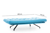 Canapea extensibilă 3 locuri Coxy, Diverse culori, 110x50x43 cm - Turcoaz | SKU: 859FTN1344 | Canapea extensibilă 3 locuri Coxy, 110x50x43 cm, varianta Turcoaz, produs pentru amenajarea locuinței, disponibil online în România la CasaMob