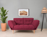 Canapea extensibilă 3 locuri Nina, Diverse culori, 120x60x40 cm - Roșu închis | SKU: 859FTN1350 | Canapea extensibilă 3 locuri Nina, 120x60x40 cm, varianta Roșu închis, produs pentru amenajarea locuinței, disponibil online în România la CasaMob
