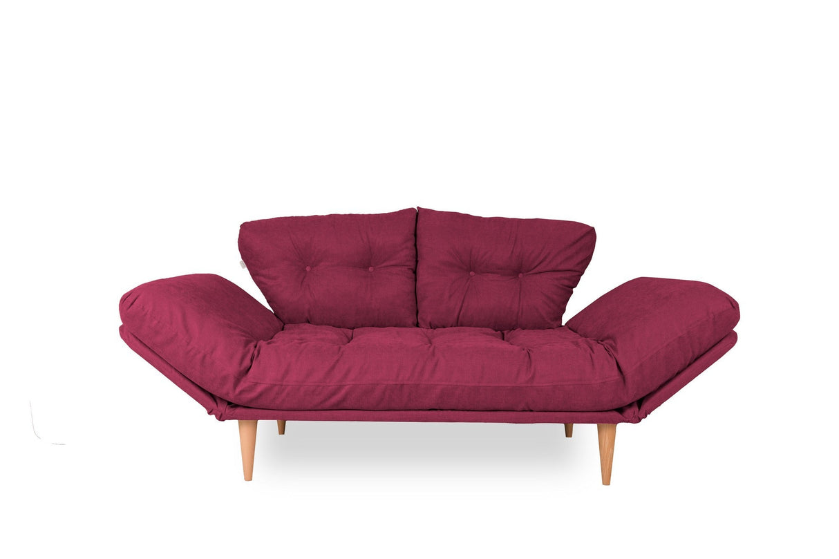 Canapea extensibilă 3 locuri Nina, Diverse culori, 120x60x40 cm - Roșu închis | SKU: 859FTN1350 | Canapea extensibilă 3 locuri Nina, 120x60x40 cm, varianta Roșu închis, produs pentru amenajarea locuinței, disponibil online în România la CasaMob