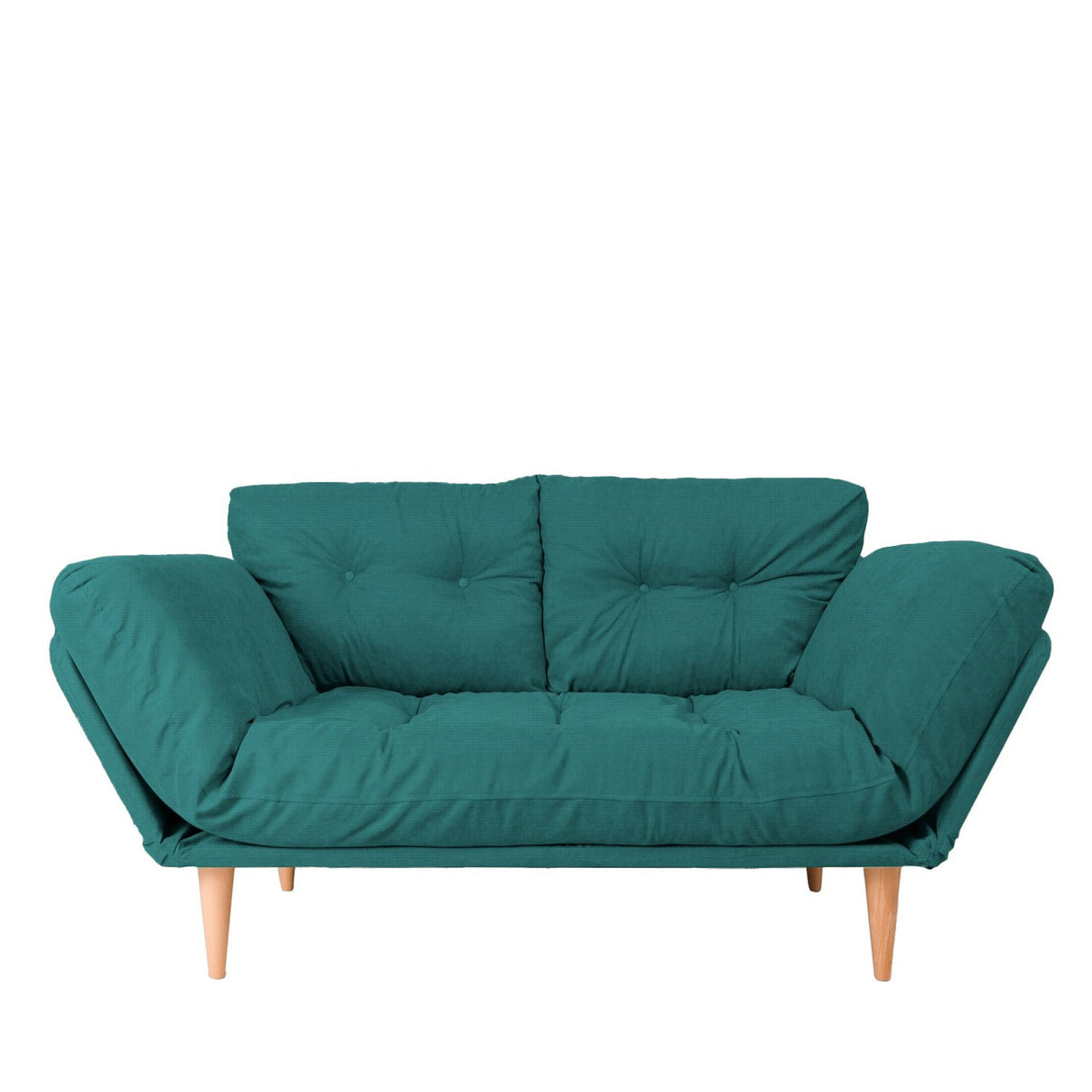 Canapea extensibilă 3 locuri Nina, Diverse culori, 120x60x40 cm - Verde petrol | SKU: 859FTN1353 | Canapea extensibilă 3 locuri Nina, 120x60x40 cm, varianta Verde petrol, produs pentru amenajarea locuinței, disponibil online în România la CasaMob