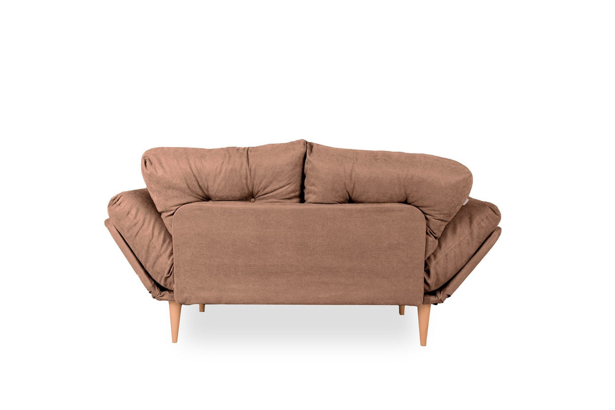 Canapea extensibilă 3 locuri Nina, Diverse culori, 120x60x40 cm - Maro deschis | SKU: 859FTN1354 | Canapea extensibilă 3 locuri Nina, 120x60x40 cm, varianta Maro deschis, produs pentru amenajarea locuinței, disponibil online în România la CasaMob