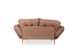 Canapea extensibilă 3 locuri Nina, Diverse culori, 120x60x40 cm - Maro deschis | SKU: 859FTN1354 | Canapea extensibilă 3 locuri Nina, 120x60x40 cm, varianta Maro deschis, produs pentru amenajarea locuinței, disponibil online în România la CasaMob