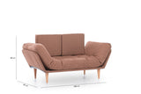 Canapea extensibilă 3 locuri Nina, Diverse culori, 120x60x40 cm - Maro deschis | SKU: 859FTN1354 | Canapea extensibilă 3 locuri Nina, 120x60x40 cm, varianta Maro deschis, produs pentru amenajarea locuinței, disponibil online în România la CasaMob