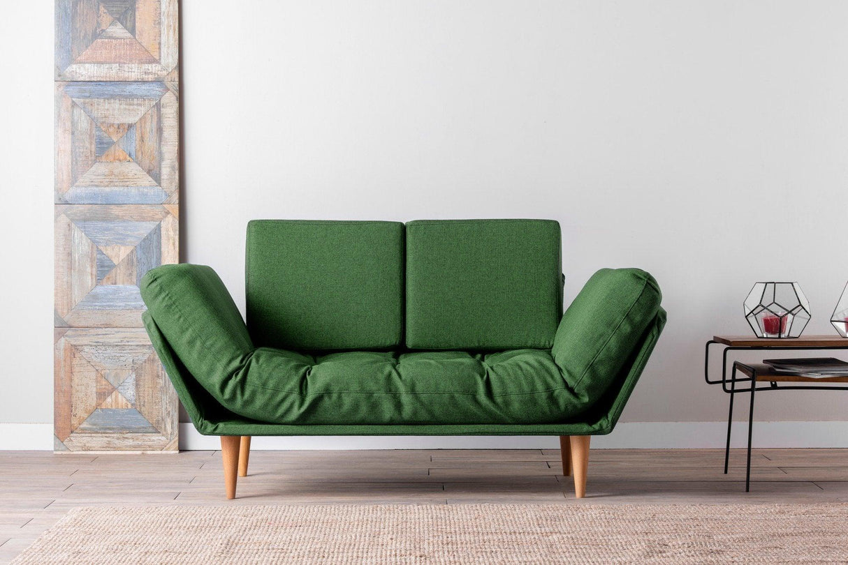 Canapea extensibilă 3 locuri Nina, Diverse culori, 120x60x40 cm - Verde | SKU: 859FTN1356 | Canapea extensibilă 3 locuri Nina, 120x60x40 cm, varianta Verde, produs pentru amenajarea locuinței, disponibil online în România la CasaMob