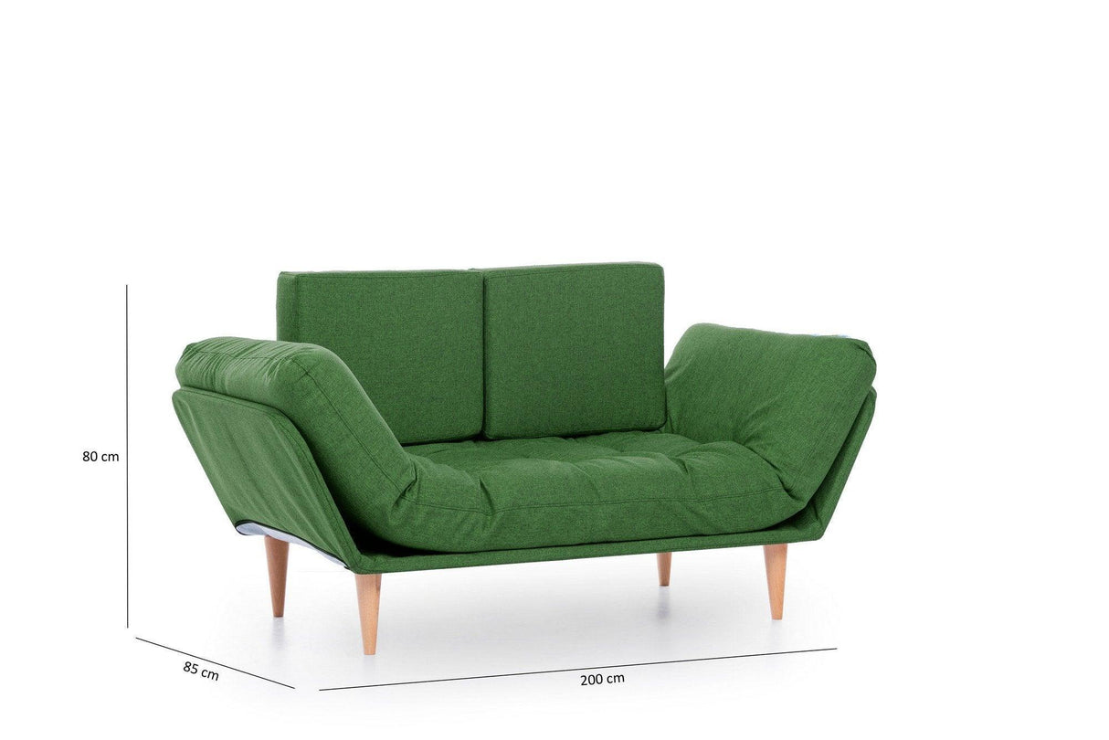 Canapea extensibilă 3 locuri Nina, Diverse culori, 120x60x40 cm - Verde | SKU: 859FTN1356 | Canapea extensibilă 3 locuri Nina, 120x60x40 cm, varianta Verde, produs pentru amenajarea locuinței, disponibil online în România la CasaMob