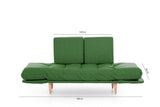 Canapea extensibilă 3 locuri Nina, Diverse culori, 120x60x40 cm - Verde | SKU: 859FTN1356 | Canapea extensibilă 3 locuri Nina, 120x60x40 cm, varianta Verde, produs pentru amenajarea locuinței, disponibil online în România la CasaMob