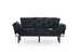 Negru | SKU: 859FTN1357 | Canapea extensibilă 3 locuri Nitta Triple, 185x70x85 cm, varianta Negru, produs pentru amenajarea locuinței, disponibil online în România la CasaMob