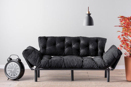 Canapea extensibilă 3 locuri Nitta Triple, Diverse culori, 185x70x85 cm