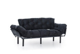 Canapea extensibilă 3 locuri Nitta Triple, Diverse culori, 185x70x85 cm - Negru | SKU: 859FTN1357 | Canapea extensibilă 3 locuri Nitta Triple, 185x70x85 cm, varianta Negru, produs pentru amenajarea locuinței, disponibil online în România la CasaMob