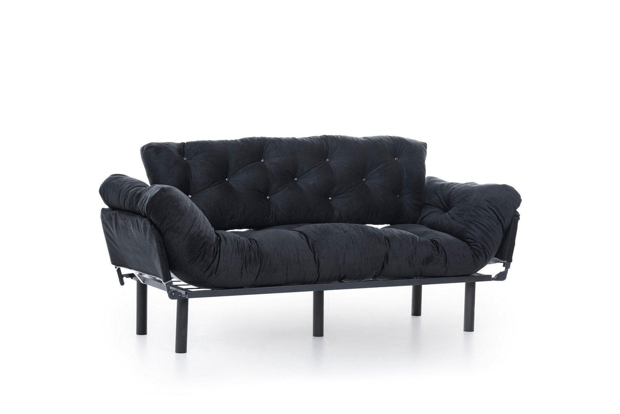 Canapea extensibilă 3 locuri Nitta Triple, Diverse culori, 185x70x85 cm - Negru | SKU: 859FTN1357 | Canapea extensibilă 3 locuri Nitta Triple, 185x70x85 cm, varianta Negru, produs pentru amenajarea locuinței, disponibil online în România la CasaMob