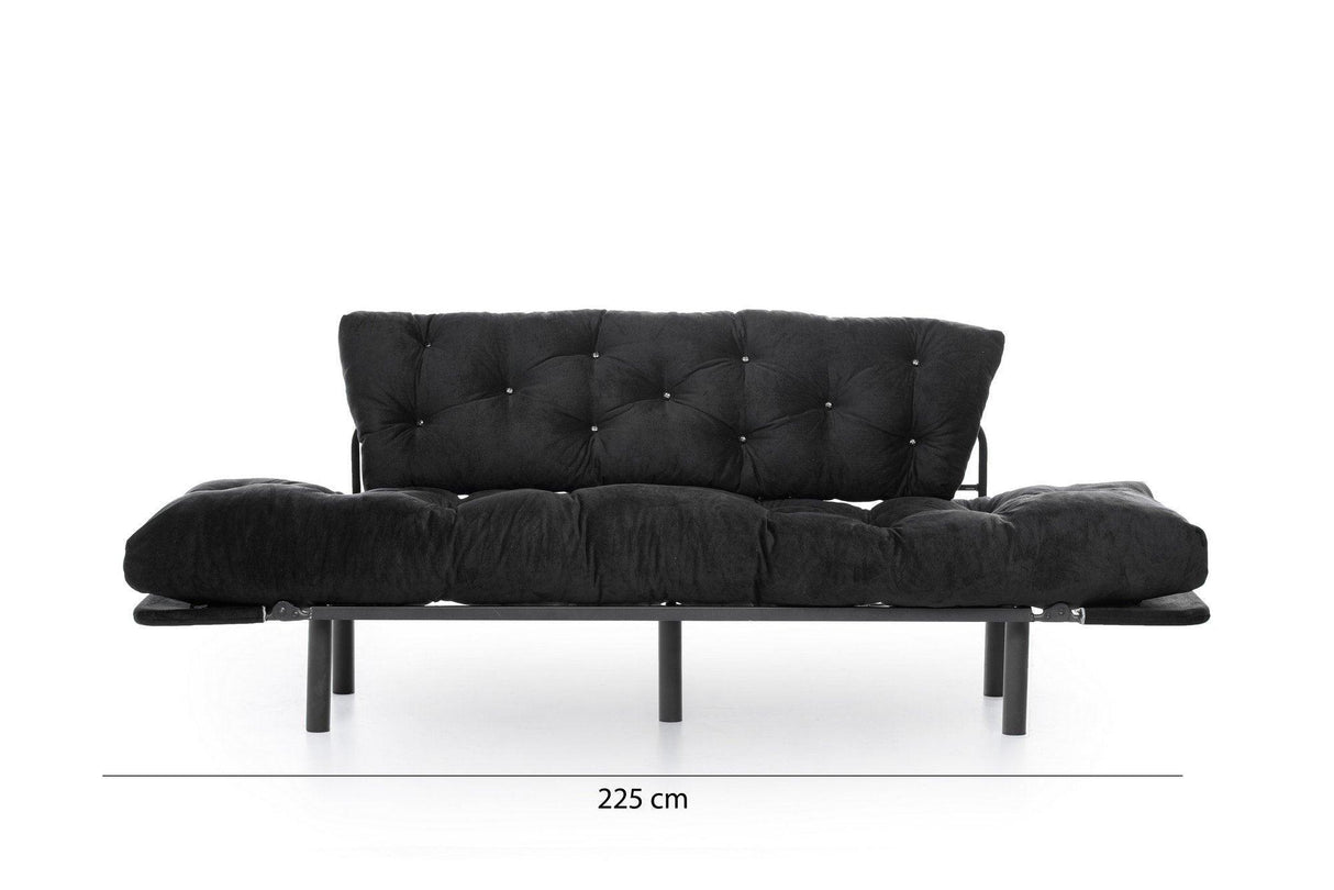 Canapea extensibilă 3 locuri Nitta Triple, Diverse culori, 185x70x85 cm - Negru | SKU: 859FTN1357 | Canapea extensibilă 3 locuri Nitta Triple, 185x70x85 cm, varianta Negru, produs pentru amenajarea locuinței, disponibil online în România la CasaMob
